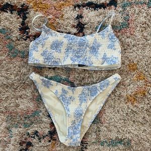 Blue and white Triangl swimsuit